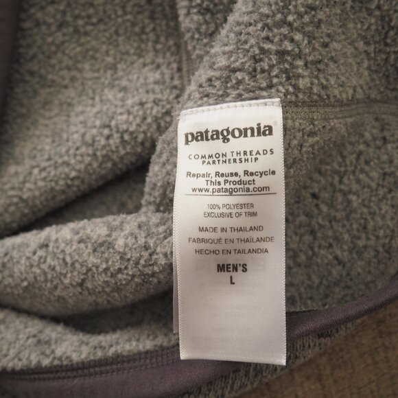 Patagonia Grey Quarter Zip Better Sweater sz L - Picture 5 of 8